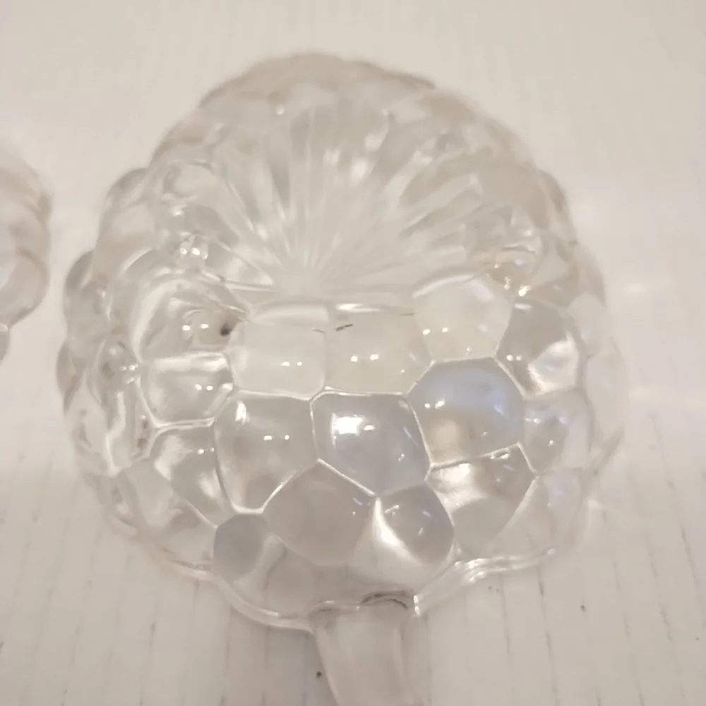 Grape‎ Cluster Shape Candy Dishes Set Of Two Cut Glass Crystal 7